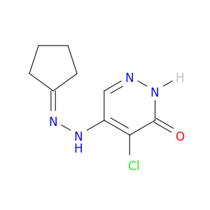 4-chloro-5-(2-cyclopentylidenehydrazinyl)pyridazin-3(2h)-one