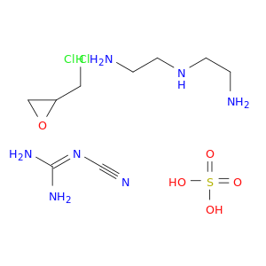 胍,N-氰基,聚合物,具有N1-(2-氨基乙基)-1,2-乙基二胺和2-(氯甲基)氧化铝,盐酸硫酸盐