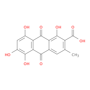 2-Anthracenecarboxylicacid, 9,10-dihydro-1,5,6,8-tetrahydroxy-3-methyl-9,10-dioxo-
