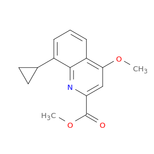 2-Quinolinecarboxylic acid, 8-cyclopropyl-4-methoxy-, methyl ester