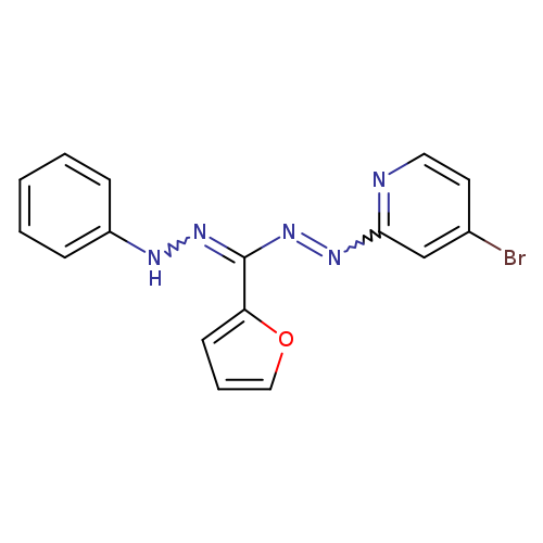 Pyridine, 4-bromo-2-[[2-furanyl(phenylhydrazono)methyl]azo]-