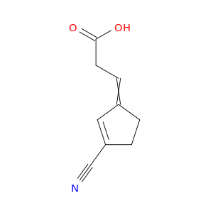 Propanoic acid, 3-(3-cyano-2-cyclopenten-1-ylidene)-