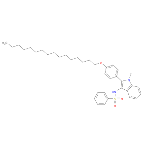 Benzenesulfonamide, N-[2-[4-(hexadecyloxy)phenyl]-1H-indol-3-yl]-