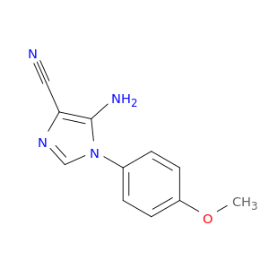 1H-Imidazole-4-carbonitrile, 5-amino-1-(4-methoxyphenyl)-