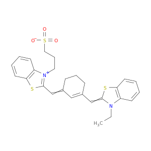 Benzothiazolium,2-[[3-[(3-ethyl-2(3H)-benzothiazolylidene)methyl]-2-cyclohexen-1-ylidene]methyl]-3-(3-sulfopropyl)-,inner salt