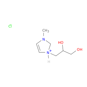 1H-Imidazolium, 1-(2,3-dihydroxypropyl)-3-methyl-, chloride