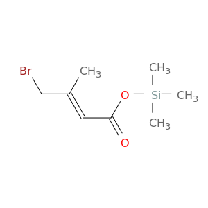 2-Butenoic acid, 4-bromo-3-methyl-, trimethylsilyl ester, (E)-