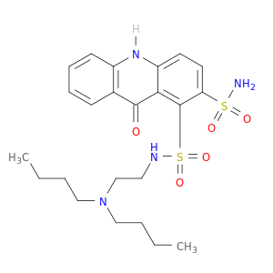 Acridinedisulfonamide, N-[2-(dibutylamino)ethyl]-9,10-dihydro-9-oxo-