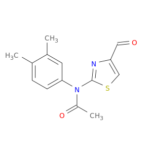 N-(3,4-二甲基苯基)-N-(4-甲酰基-1,3-噻唑-2-基)乙酰胺