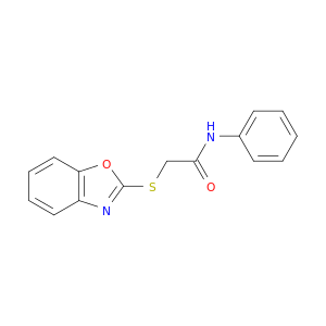 Acetamide, 2-(2-benzoxazolylthio)-N-phenyl-