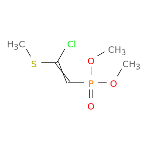 Phosphonic acid, [2-chloro-2-(methylthio)ethenyl]-, dimethyl ester