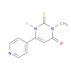 4(1h)-pyrimidinone, 2,3-dihydro-3-methyl-6-(4-pyridinyl)-2-thioxo-