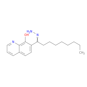 1-Nonanone, 1-(8-hydroxy-7-quinolinyl)-, hydrazone
