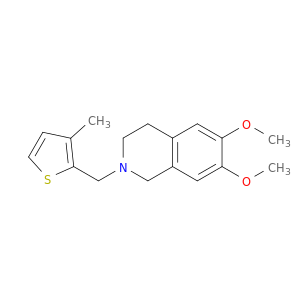 6,7-dimethoxy-2-[(3-methylthiophen-2-yl)methyl]-3,4-dihydro-1H-isoquinoline