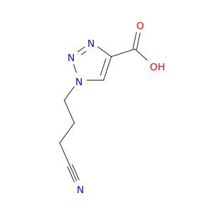 1H-1,2,3-三唑-4-羧酸,1-(3-氰丙基)-