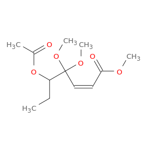 2-Heptenoic acid, 5-(acetyloxy)-4,4-dimethoxy-, methyl ester, (Z)-