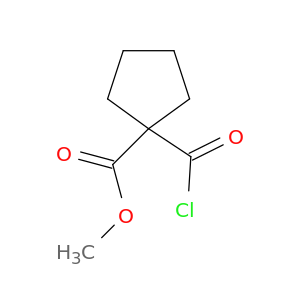 Cyclopentanecarboxylic acid, 1-(chlorocarbonyl)-, methyl ester