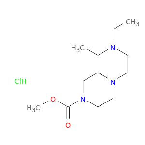 1-Piperazinecarboxylicacid, 4-[2-(diethylamino)ethyl]-, methyl ester, hydrochloride (1:1)