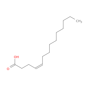 4-Tetradecenoic acid, (4Z)-