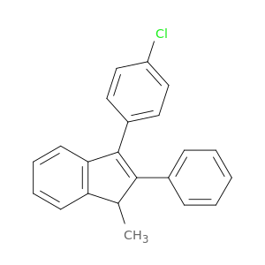 1H-Indene, 3-(4-chlorophenyl)-1-methyl-2-phenyl-