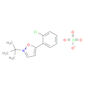 Isoxazolium, 5-(2-chlorophenyl)-2-(1,1-dimethylethyl)-, perchlorate