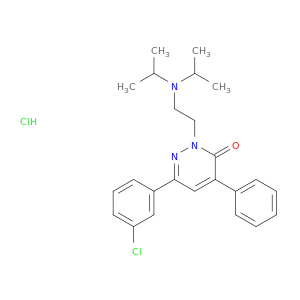 2-[2-[bis(1-methylethyl)amino]ethyl]-6-(3-chlorophenyl)-4-phenyl-3(2H)-pyridazinone hydrochloride