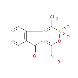 9H-Indeno[1,2-d][1,2]oxathiin-9-one,1-(bromomethyl)-4-methyl-, 3,3-dioxide