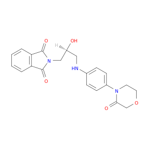 1H-Isoindole-1,3(2H)-dione, 2-[(2S)-2-hydroxy-3-[[4-(3-oxo-4-morpholinyl)phenyl]amino]propyl]-