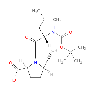 L-Proline, N-[(1,1-dimethylethoxy)carbonyl]-L-leucyl-5-ethynyl-, (5R)-