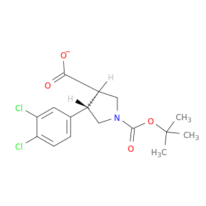 Rel-1-(1,1-二甲基乙基)(3R,4S)-4-(3,4-二氯苯基)-1,3-吡咯烷基二羧酸盐