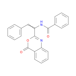 Benzamide, N-[1-(4-oxo-4H-3,1-benzoxazin-2-yl)-2-phenylethenyl]-