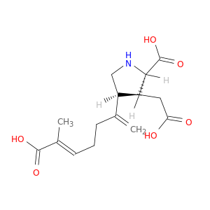 3-Pyrrolidineaceticacid, 2-carboxy-4-[(4E)-5-carboxy-1-methylene-4-hexen-1-yl]-, (2S,3S,4S)-