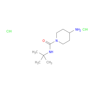 4-amino-N-tert-butylpiperidine-1-carboxamide dihydrochloride