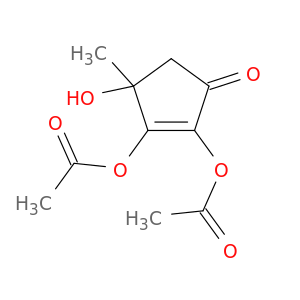 2-Cyclopenten-1-one,2,3-bis(acetyloxy)-4-hydroxy-4-methyl-