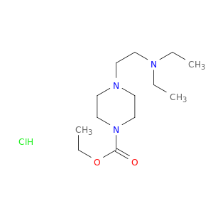 1-Piperazinecarboxylicacid, 4-[2-(diethylamino)ethyl]-, ethyl ester, hydrochloride (1:1)