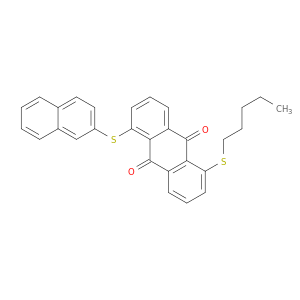 9,10-Anthracenedione, 1-(2-naphthalenylthio)-5-(pentylthio)-