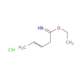 3-Pentenimidic acid, ethyl ester, hydrochloride