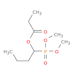 Phosphonic acid, [1-(1-oxopropoxy)butyl]-, dimethyl ester