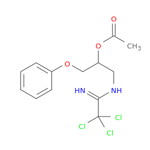 Ethanimidamide, N-[2-(acetyloxy)-3-phenoxypropyl]-2,2,2-trichloro-