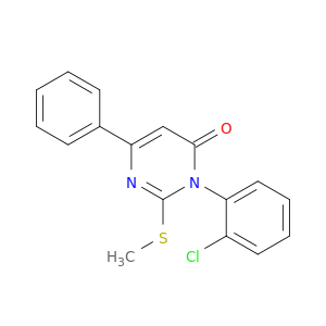 4(3H)-Pyrimidinone, 3-(2-chlorophenyl)-2-(methylthio)-6-phenyl-