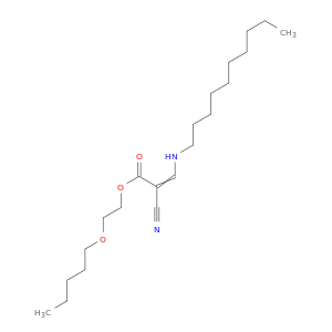 2-Propenoic acid, 2-cyano-3-(decylamino)-, 2-(pentyloxy)ethyl ester