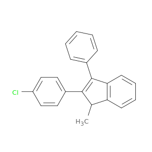 1H-Indene, 2-(4-chlorophenyl)-1-methyl-3-phenyl-