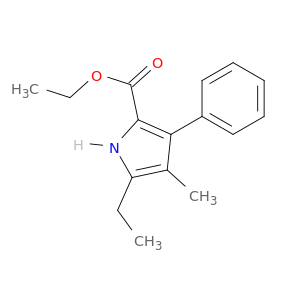 1H-Pyrrole-2-carboxylic acid, 5-ethyl-4-methyl-3-phenyl-, ethyl ester