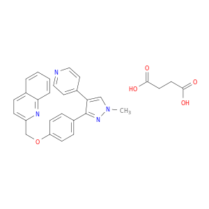 2-((4-(1-Methyl-4-(pyridin-4-yl)-1H-pyrazol-3-yl)phenoxy)methyl)quinoline succinate
