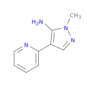 1H-Pyrazol-5-amine, 1-methyl-4-(2-pyridinyl)-