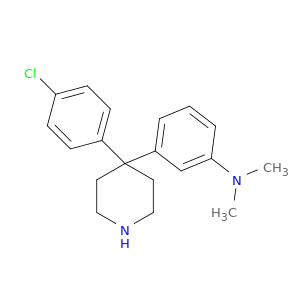 Benzenamine, 3-[4-(4-chlorophenyl)-4-piperidinyl]-N,N-dimethyl-