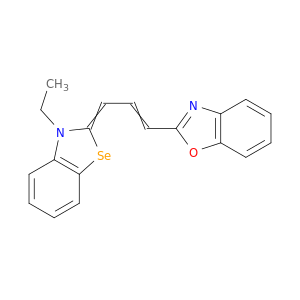 Benzoxazole, 2-[3-(3-ethyl-2(3H)-benzoselenazolylidene)-1-propenyl]-