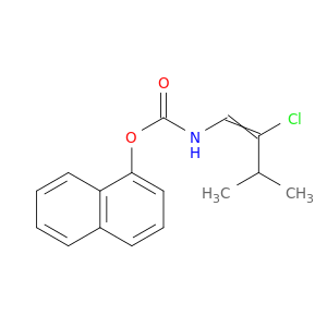 Carbamic acid, (2-chloro-3-methyl-1-butenyl)-, 1-naphthalenyl ester