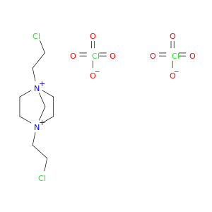 1,4-Diazoniabicyclo[2.2.1]heptane, 1,4-bis(2-chloroethyl)-, perchlorate (1:2)