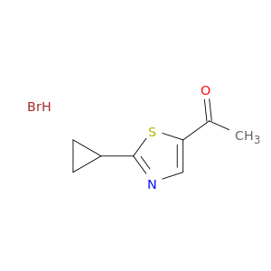 1-(2-cyclopropyl-1,3-thiazol-5-yl)ethan-1-one hydrobromide